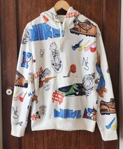 Nike Club Fleece Sketch Graphic Hoodie Sweatshirt Mens Small NWT FV1921-133 - £61.67 GBP