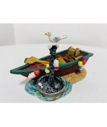 Vintage 2002 Santa&#39;s Workbench Lonely Boat &amp; Seagull Accessory - £12.04 GBP