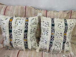 2 set Moroccan handmade kilim pillows, authentic wool pillows,home decor pillows - £140.74 GBP