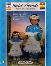 Crochet Plains Indian Outfits for Native American Dolls : 14&quot; Mother and 8&quot; Chil - £2.36 GBP