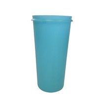 Vintage PS Perfect Storage 16oz Tumbler Aqua Blue 8.5&quot; Plastic Storage - £8.83 GBP