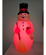 EMPIRE Snowman Large Plastic Blow Mold Vintage Lights Up 39” SEE VIDEO - $252.80 CAD