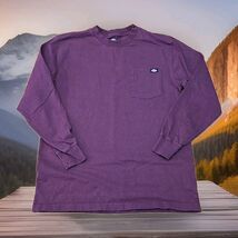 Dickies Long Sleeve T-Shirt Mens Size Medium Burgundy Chore Workwear Out... - $20.79