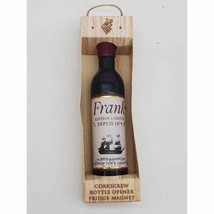 Corkscrew Wine Opener Magnet - Personalized with Frank - $10.57