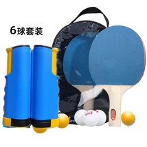 Portable Telescopic Ping Pong Paddle Kit with Retractable Net 6 Ball Durable Fam - £101.32 GBP