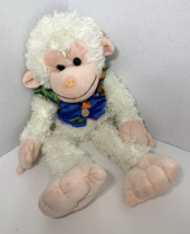 Calplush plush cream off- white monkey ape blue Hawaiian shirt shaggy fu... - £10.27 GBP