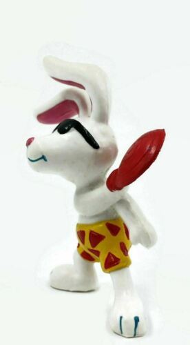Beach Bunnies w/ Frisbee PVC Figure Applause 1989 Swimwear Toy Rabbit - $12.45