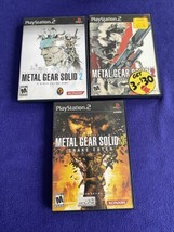Lot of 3 Metal Gear Solid PS2 Games (PlayStation 2) Snake Eater Sons of Liberty - £19.64 GBP