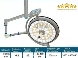 LED OT light Examination &amp; Surgical OT Lamp Single Dome Operation Theater Delta - £1,159.65 GBP