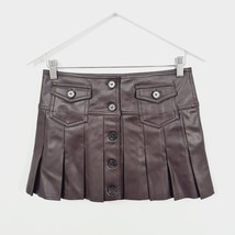 Urban Outfitters - Brown PU Kilt - Small - RRP £42 - $22.61