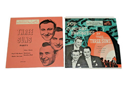 Lot of 2 - 45 EP The Three Suns Pop Concert Favorites &amp; Party - 7” Vinyls + Card - £3.91 GBP