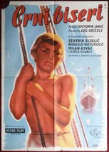 1958 Original Movie Poster Crni Biseri Black Pearls Yugoslav Croatia Kor... - £161.56 GBP