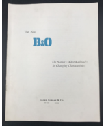 1957 Baltimore &amp; Ohio Railroad B&amp;O Stock Investment Analysis w/ Map Glor... - $23.17