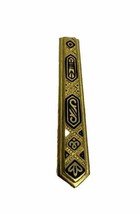 Vintage Gold Tone Tie Shaped Ornate Men’s Tie Clip vtd - £8.12 GBP
