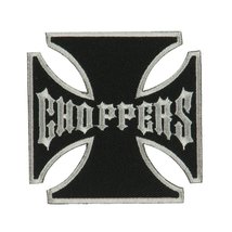 Skull and Choppers Embroidered Military Patch - Choppers OSFM - £2.75 GBP