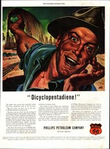 1946 Phillips 66 Petroleum Company Vintage Ad Dicyclopentadiene f1 - $24.11