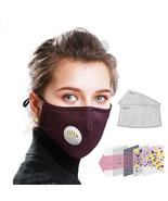 Washable Face Mask Anti-Dust Flu Reusable Respirator Masks with 2 carbon... - £7.18 GBP