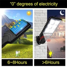 Outdoor Solar Street Light Waterproof Solar Lamp With 3 Light Mode Infrared Sens - £15.21 GBP