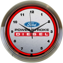 Licensed Ford Power Stroke Diesel Car OLP Neon Sign Racing Neon Clock 8FRDPS - £68.57 GBP