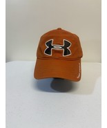 Under Armour Orange W/ Camo Logo Hat Adult Adjustable Low Profile Baseball - €16,21 EUR