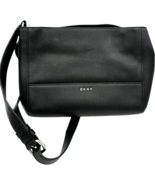 DKNY Black PVC Crossbody Bag 11 x 7 x 3 inches - EUC - $33.70