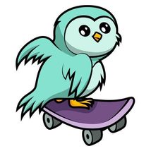 Mint Owl Skate Board Street Vinyl Decal Sticker UV &amp; Water Proof Gift La... - $109.97 MXN