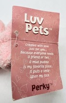 Russ Berrie Luv Pets Perky Pig Plush Stuffed Bean Bag Chamois 5 inch Pink Tags - £22.55 GBP