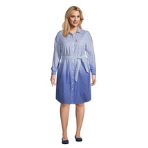 LANDS&#39; END Cotton Poplin DRESS Size: SMALL (6 - 8) New SHIP FREE - £77.87 GBP