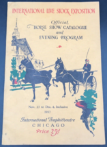 1937 International Live Stock Exposition Horse Show Catalogue &amp; Program - £14.83 GBP