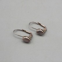 Silver Tone Button Clip On Earrings Jewelry - £11.60 GBP