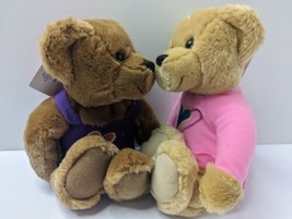 Hallmark Love and Kiss Kiss Bears Magnetic Noses &amp; Hold Hands! Valentine... - $12.82