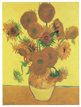 11x14&quot;Decoration CANVAS.Interior room art.Van Gogh yellor flowers vase.6636 - £23.60 GBP