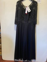 Sheego Encaje Negro Vestido Maxi UK 18 Más (PH135) - £49.98 GBP