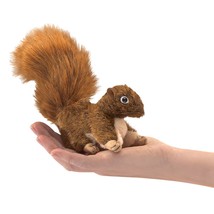 Folkmanis Mini Red Squirrel Finger Puppet Multi-colored, 1 EA - £14.61 GBP