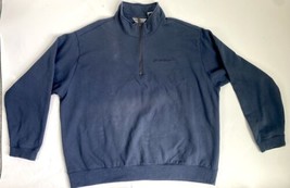 Eddie Bauer Fleece Pullover Long Sleeve 1/4 Zip Men&#39;s 2XL Sweatshirt XXL - £14.51 GBP