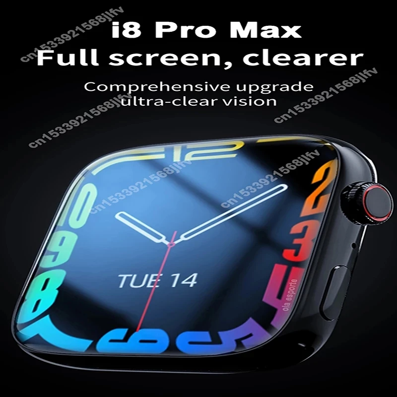 Game Fun Play Toys 2022 Original I8 Pro MAX SmartWatch Series7 Custom Dial Men W - £31.16 GBP
