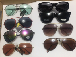 Bulk Lot of Eight 8 Pair of Frame Sunglasses Assorted style 14D - $29.00