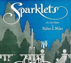 Sparklers Walter Miles 1938 Sheet Music Piano Waltz Water Fountain DWFF3 - $19.99