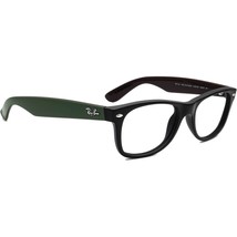 Ray-Ban Sunglasses Frame Only RB 2132 New Wayfarer 6184 Black/Green Italy 52 mm - £114.68 GBP