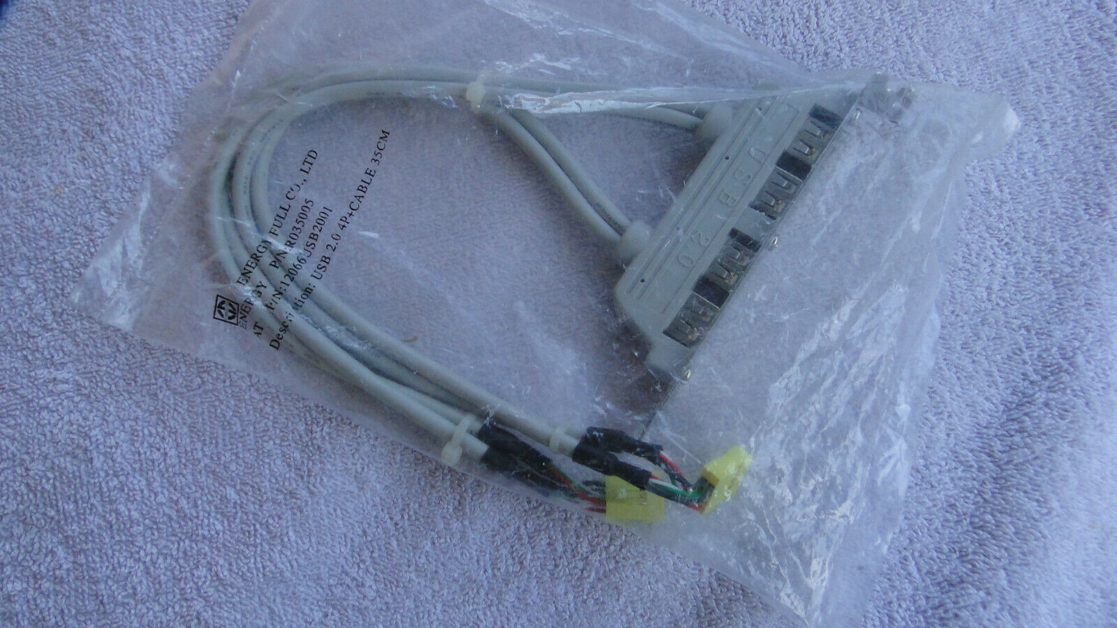 Dual 10Pin Motherboard Header to 4 Port USB2.0 Back Panel Slot Bracket C... - $8.62