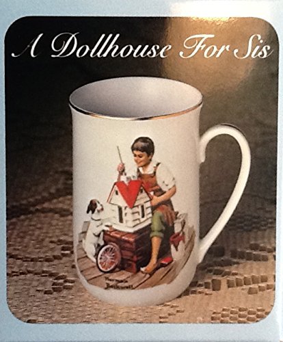 Norman Rockwell Collector&#39;s Porcelain Mug - &quot;A Dollhouse for Sis&quot; - $39.99