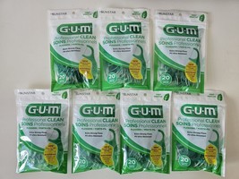 7 Pack GUM Professional Clean Flossers Mint Flavor 20/Pack - 140 Total - £18.49 GBP