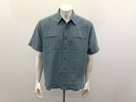 Columbia Button Up Shirt Men&#39;s Size Medium Short Sleeve Modal/Polyester - £8.31 GBP