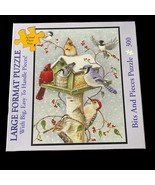 Bits and Pieces 300-Piece Winter Birds Jigsaw Puzzle Complete - £7.45 GBP