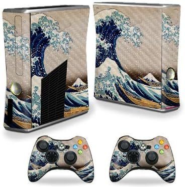 Primary image for Mightyskins Carbon Fiber Skin For Xbox 360 S Console - Great Wave Of Kanagawa |