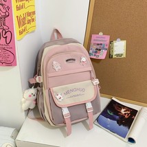 Japanese Women Backpack Cute  School Bag for Girls Waterproof  Bag Large Capacit - £63.36 GBP