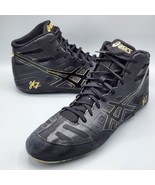 ASICS Jordan Burroughs JB Elite Mens 13 Wrestling MMA Shoes Black Gold J... - $67.72