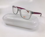 New NIKE KIDS NK5538 051 Wolf Grey &amp; Violet Eyeglasses 46mm with NIKE Case - $69.25