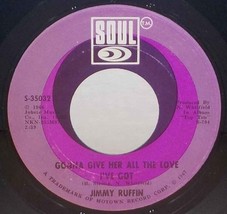 Jimmy Ruffin 45 Gonna Give Her All The Love I&#39;ve Got / World So Wide NM VG++ B4 - £7.11 GBP