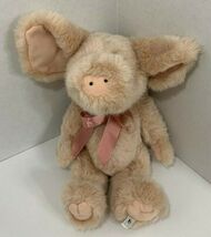 Boyds Bears 1988-2006 Pig Plush pink stuffed animal ribbon bow - $10.39